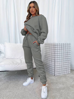 Clementine - Cotton Sweat and Jogger Set — Grey