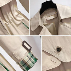 Wilhelmina - Trench Coat with Check Lining