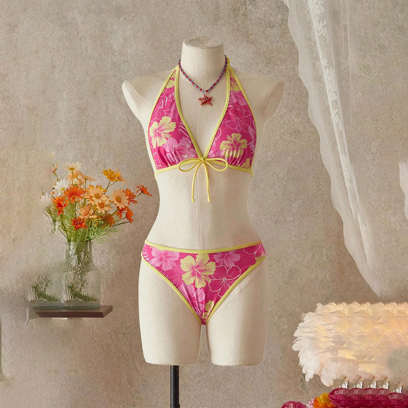 Samantha - Tropical Ruffle Bikini Set