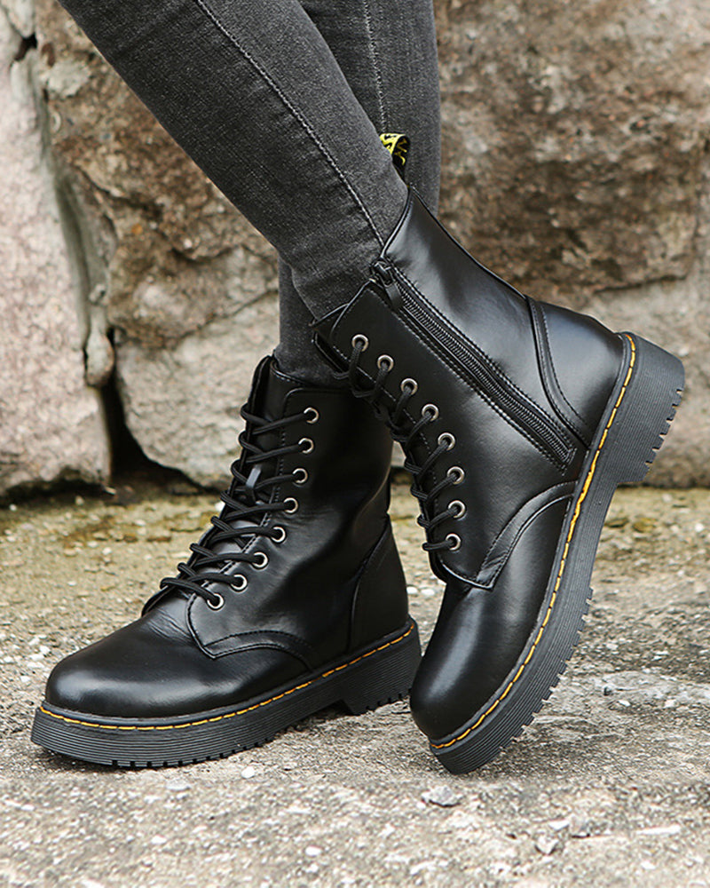 Nikita - Lace up Combat Boots