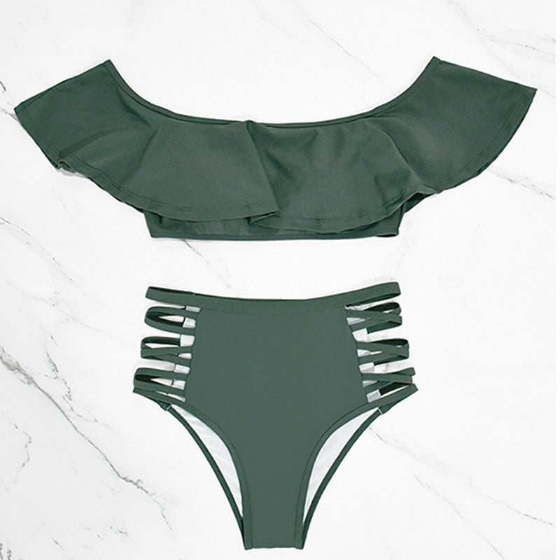 Adrienne - Ruffle Off Shoulder Bikini