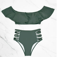 Adrienne - Ruffle Off Shoulder Bikini