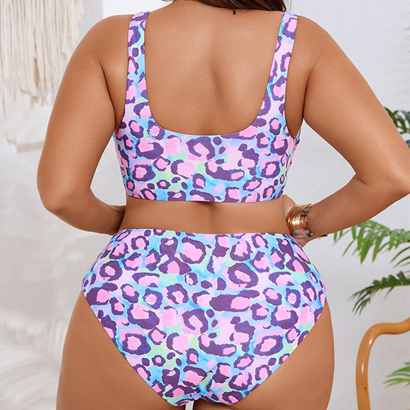 Seraphina - Ruched Leopard Bikini Set