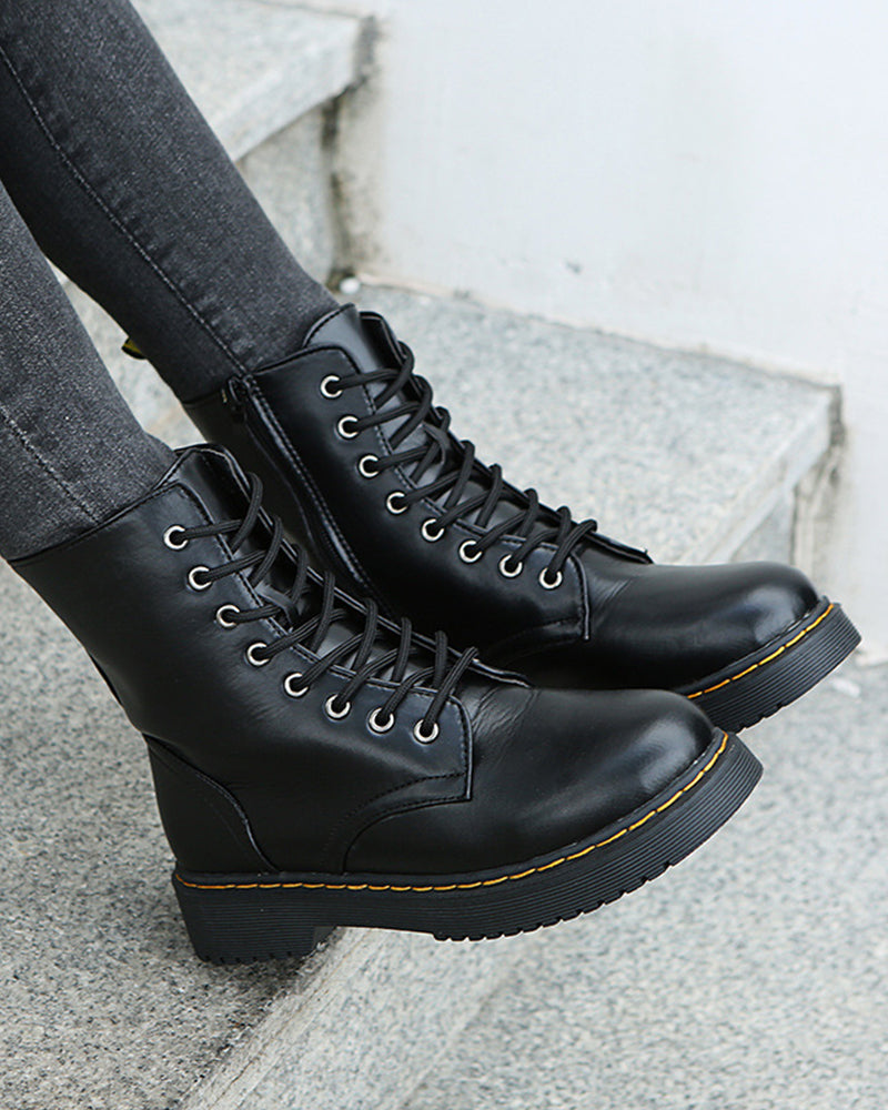 Nikita - Lace up Combat Boots