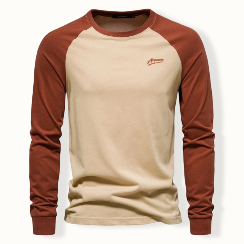 Zachary - Raglan Long Sleeve Top — Khaki