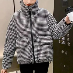 Dorothy - Houndstooth Puffer Jacket