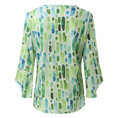 Stella - Brushstroke Print Blouse