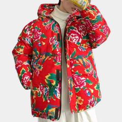 Dominic - Floral Print Padded Jacket