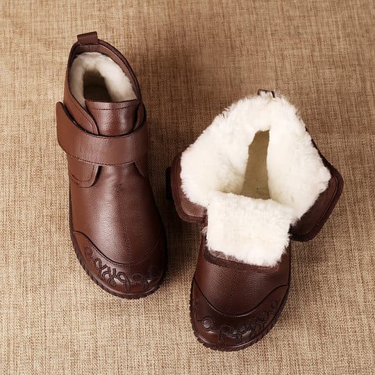 Savannah - Leather Fleece Lined Boots