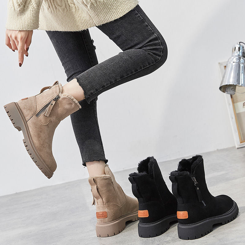 Clara - Fur Lined Zip Boots