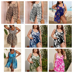 Zelda - Leopard Print Swim Dress
