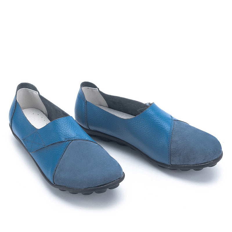Teresa - Leather Slip on Flats