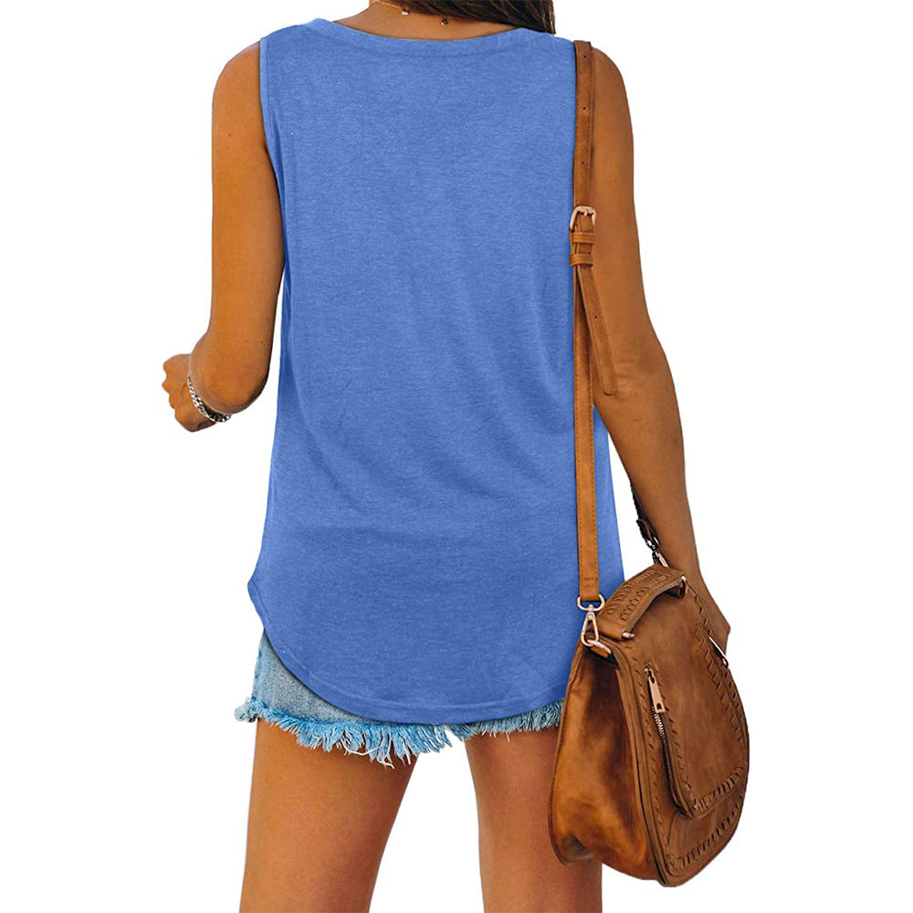Susannah - V Neck Jersey Tank