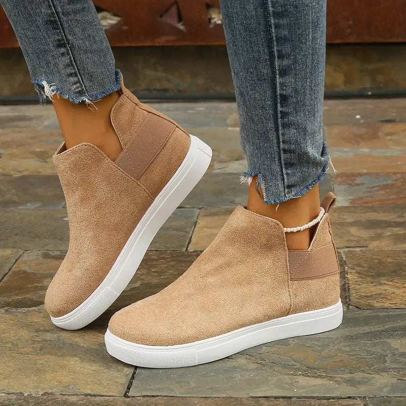 Monique - Suede High Top Sneakers