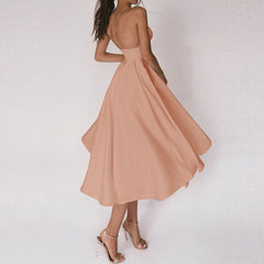 Constance - Satin Midi with Full Skirt