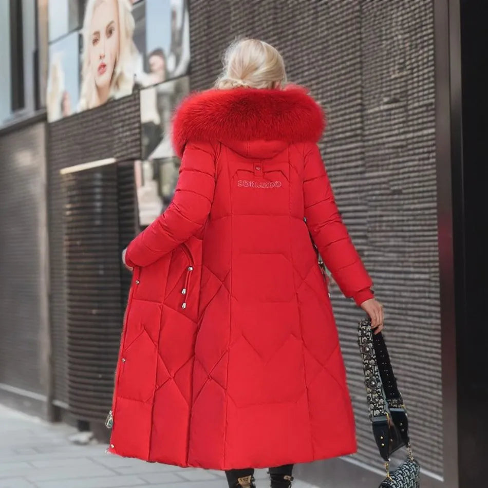 Deborah - Puffer Coat with Fur Hood