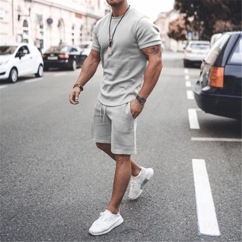 Jacqueline - Tee and Shorts Set — Dark Gray