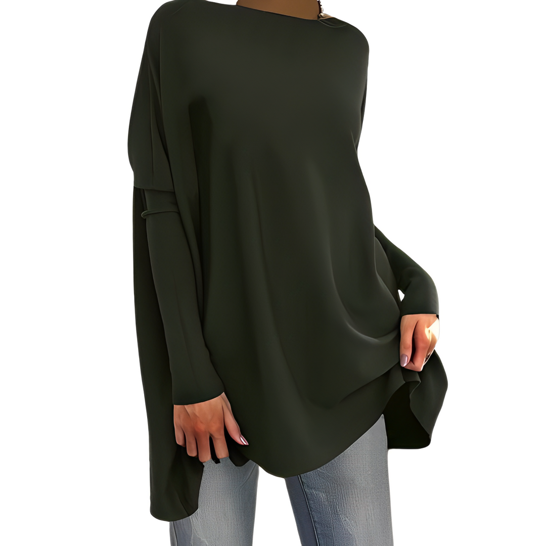 Kathleen - Slouchy Knit Top — Green