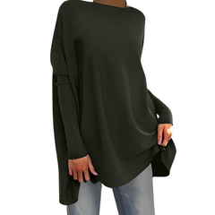 Kathleen - Slouchy Knit Top — Green