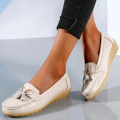 Judith - Tassel Loafers — Beige
