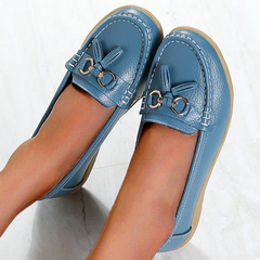 Judith - Tassel Loafers — Light blue