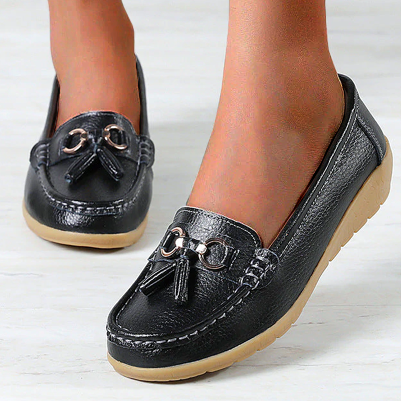 Judith - Tassel Loafers — Black