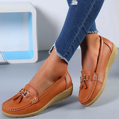 Judith - Tassel Loafers — Light brown