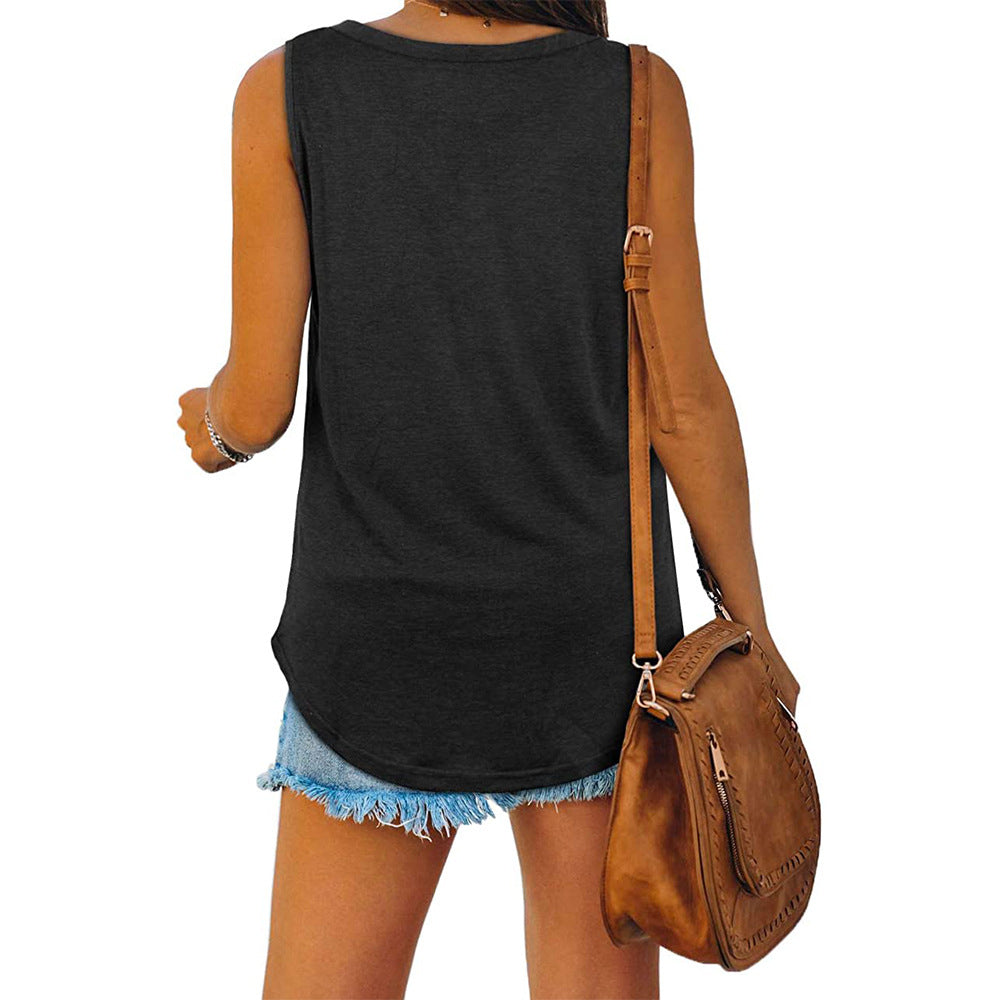Susannah - V Neck Jersey Tank