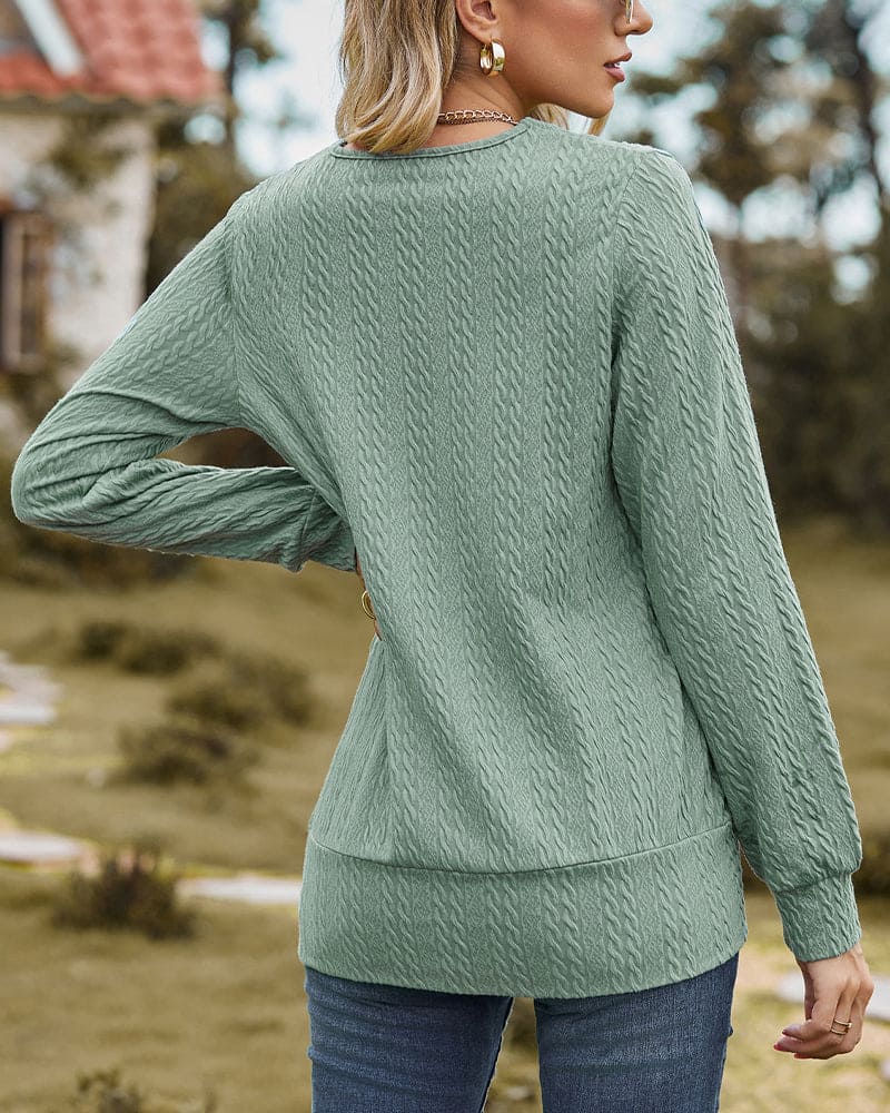 Victoria - Knit Long Sleeve Top