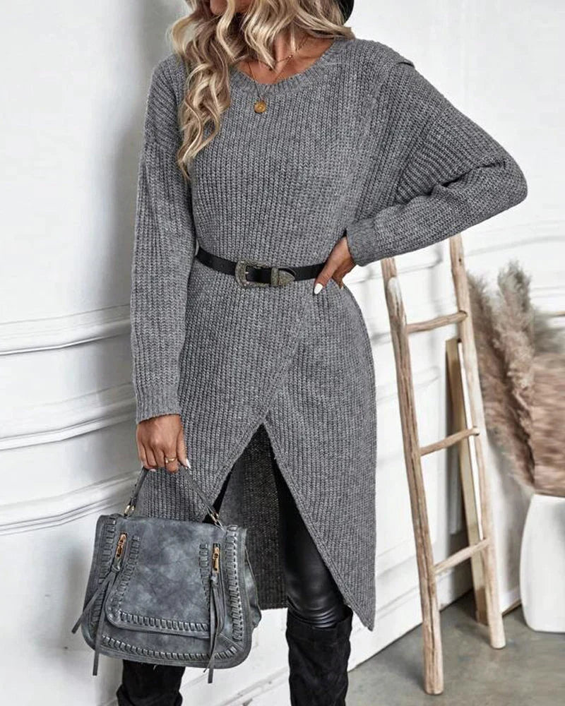 Imogen - Split Hem Knit Tunic