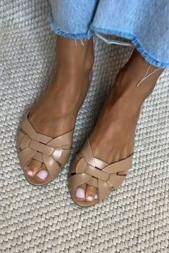 Dominique - Braided Leather Sandals