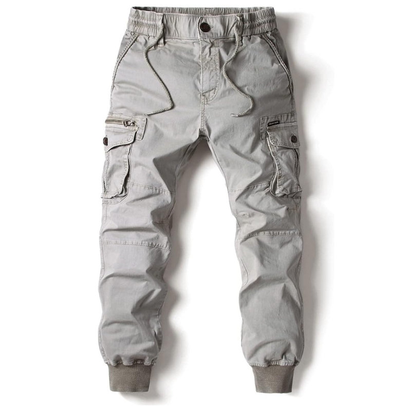 Jack - Cargo Joggers with Cuffs — Light Gray