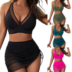 Gabrielle - Mesh Bikini with Beach Skirt