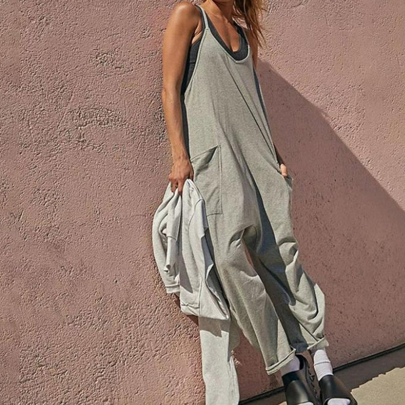 Sarah - Corduroy Pocket Dungarees — Green