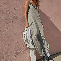 Sarah - Corduroy Pocket Dungarees — Green