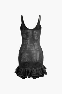 Sienna - Crochet Knit Mini Dress