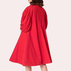 Frankie - Red Swing Coat with Bow