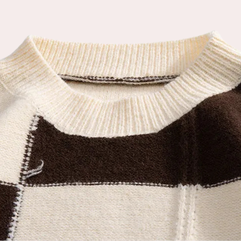 Griffin - Patchwork Check Jumper