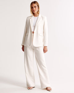 Chloe - Straight Leg Trousers — White