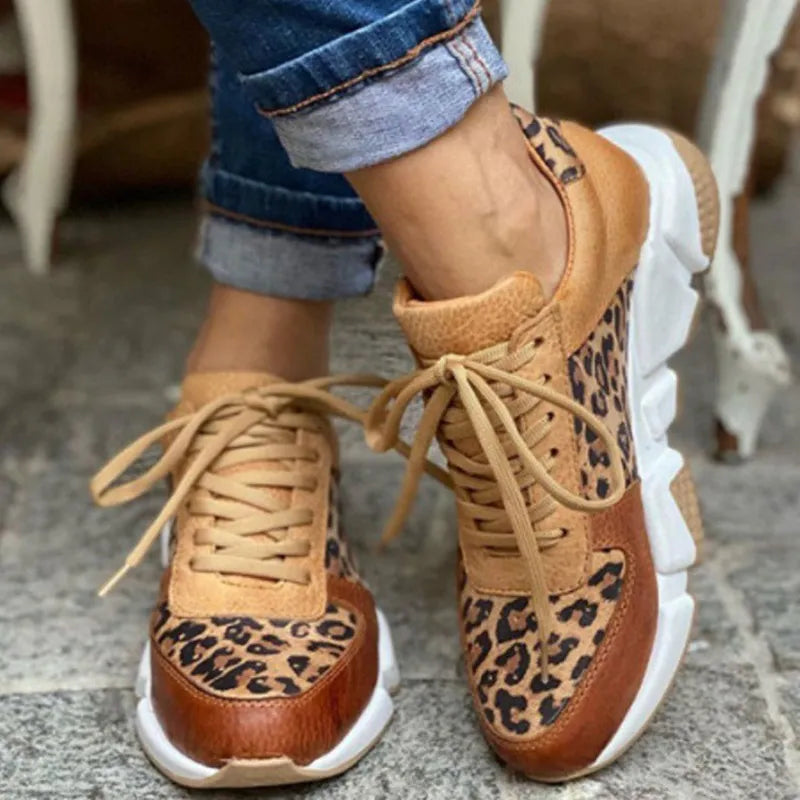 Aurora - Leopard Panel Trainers