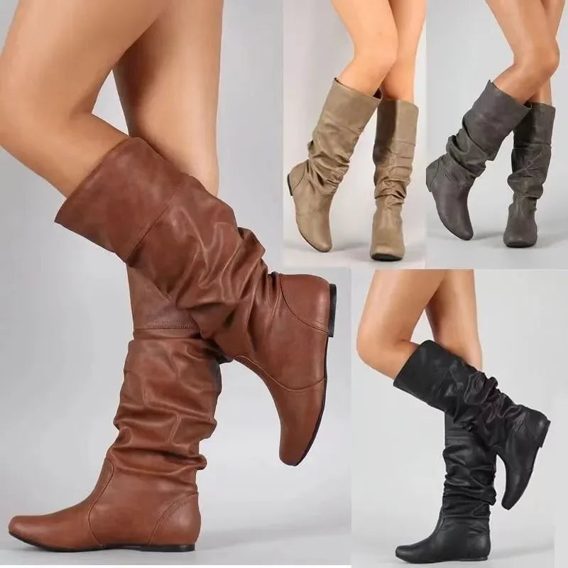 Scarlett - Slouch Mid Calf Boots