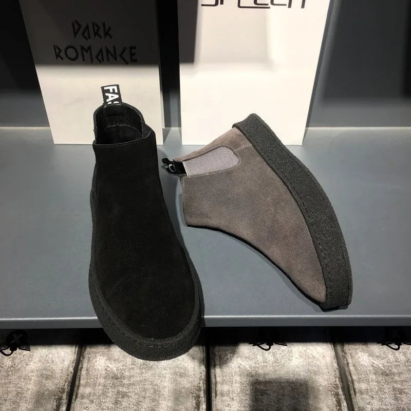 Chelsea - Flat Suede Ankle Boots