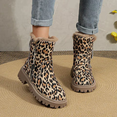 Enid - Leopard Print Ankle Boots