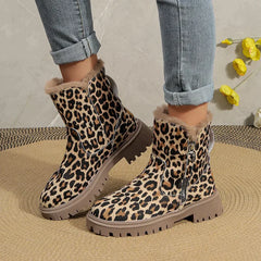 Enid - Leopard Print Ankle Boots