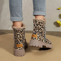 Enid - Leopard Print Ankle Boots