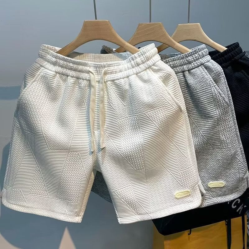 Jacqueline - Waffle Drawstring Shorts