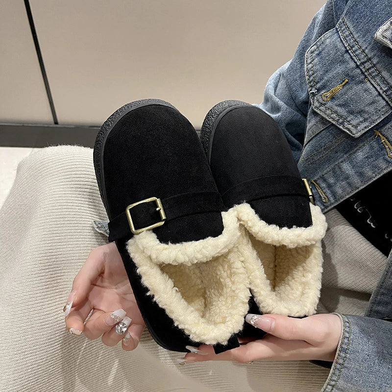 Rebecca - Fur Lined Clog Slippers