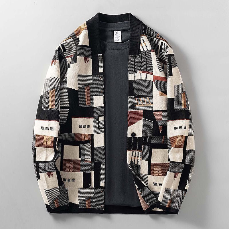Charlie - Patchwork Knit Jacket