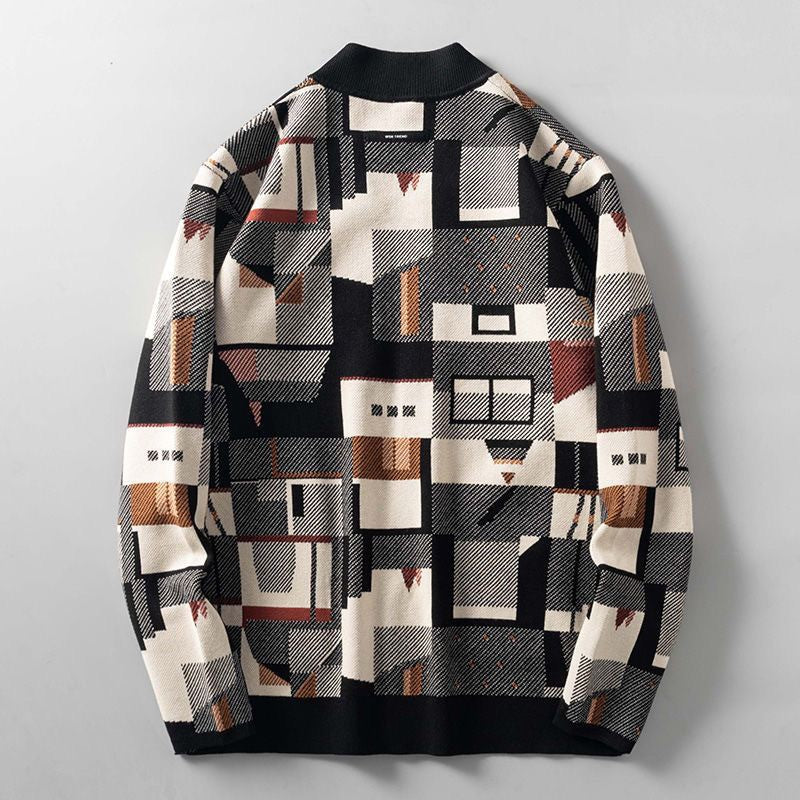Charlie - Patchwork Knit Jacket