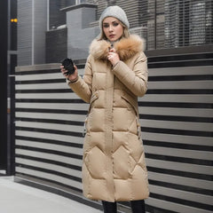 Deborah - Puffer Coat with Fur Hood
